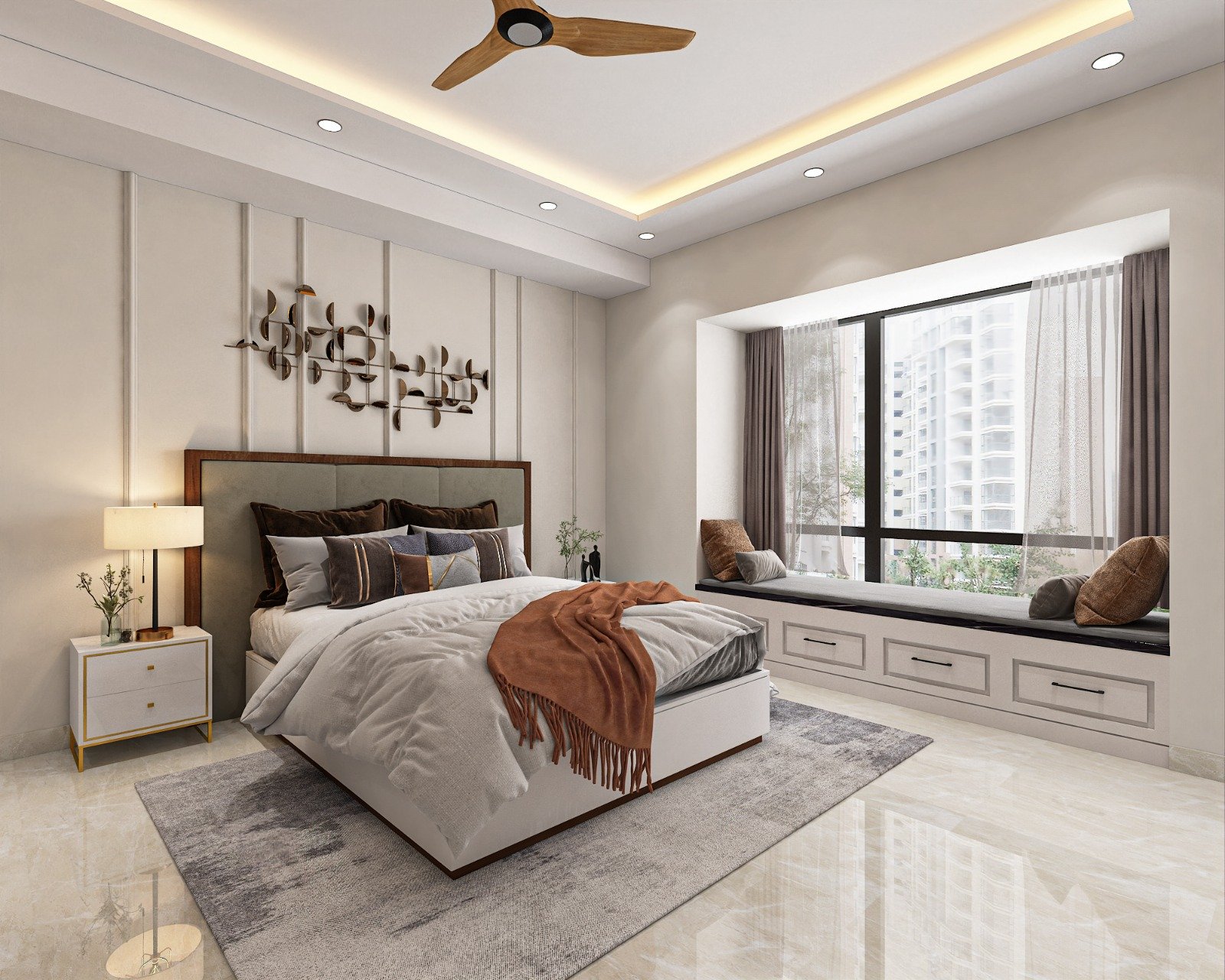 After completion of Bailey Road bedroom and living design